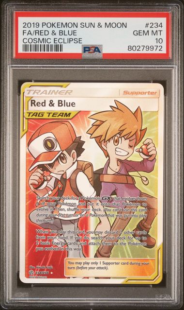 PSA FA/Red & Blue #234 Pokemon 2019 Sun & Moon GEM MT 10