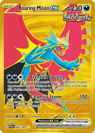 Roaring Moon ex - 262/182 Hyper Rare 262/182 Paradox Rift - Near mint-mint (NM-MT)