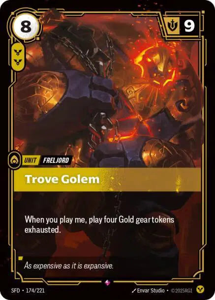 trove Golem Spiritforged Rare • 174/221 Foil