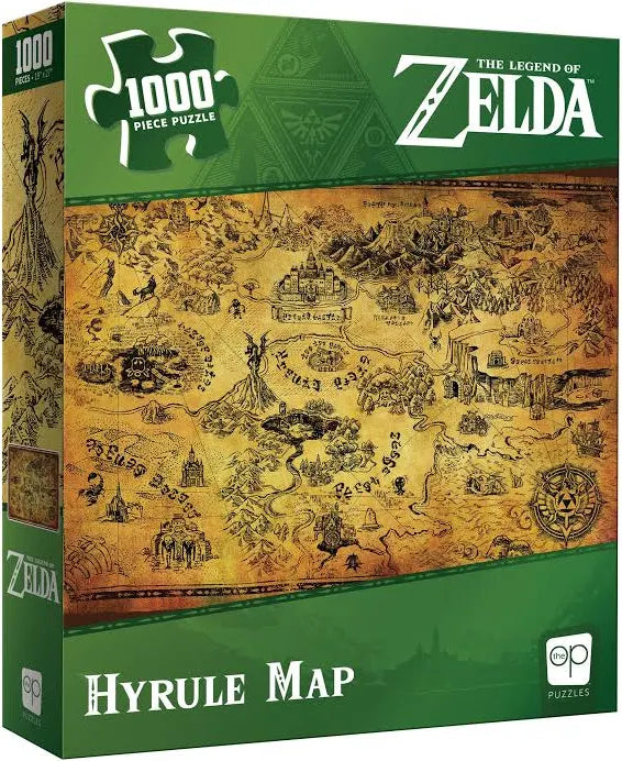 The Legend of Zelda Hyrule Map 1000 Piece Puzzle