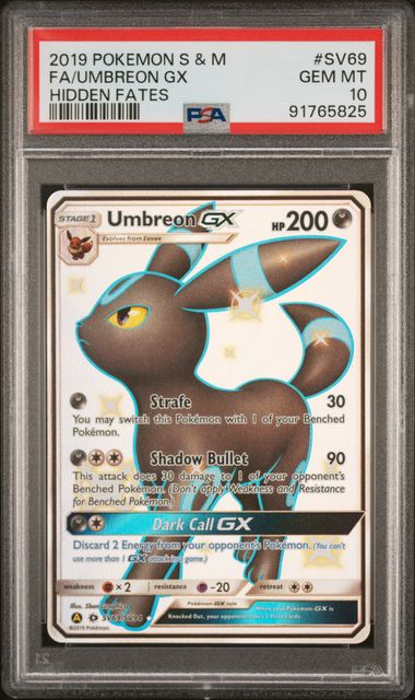 PSA Pokemon Umbreon GX #SV69 Psa GEM MT 10