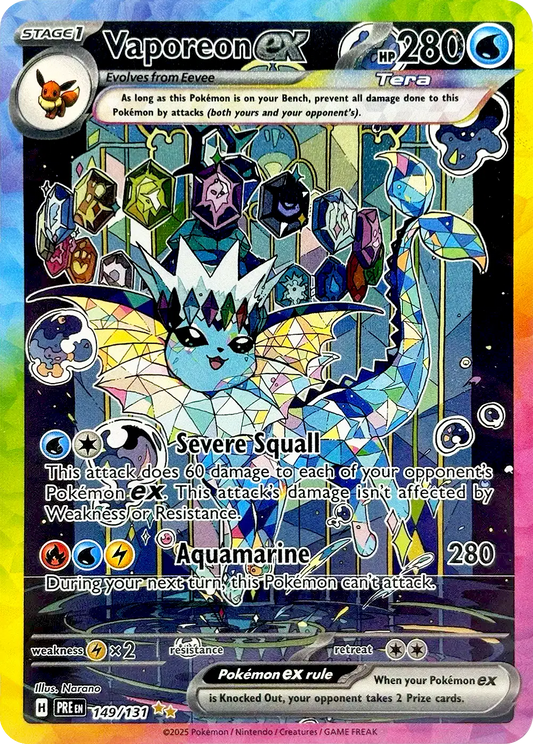 Vaporeon ex Special Illustration Rare 149/131 Prismatic Evolutions