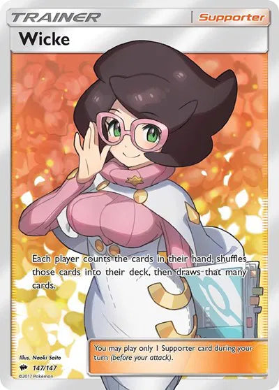 Wicke (Full Art) Ultra Rare 147/147 Burning Shadows