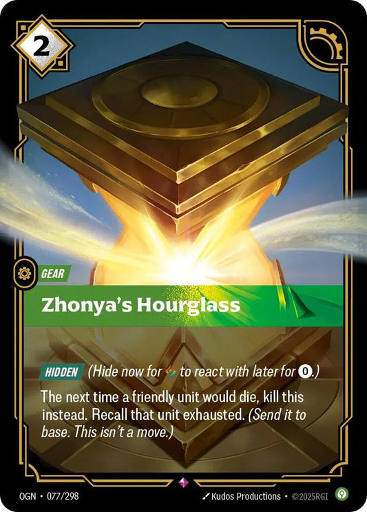 Zhonya's Hourglass Origins Rare 077/298